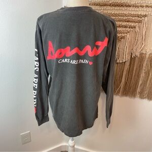 Donut Cars Are Pain Long Sleeve T Shirt XL